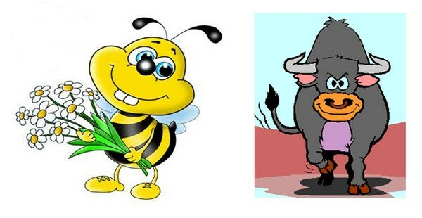 Что общего у быка и пчелки